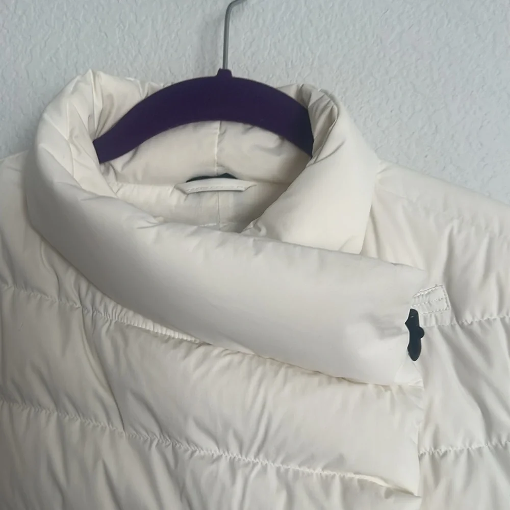 GORGEOUS MACKAGE goose down white wrap jacket S - Picture 7 of 17